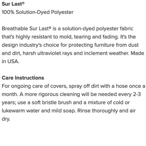 RH Restoration Hardware Rutherford 121" Charcoal Outdoor Sofa Cover Only - Picture 2 of 13